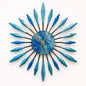 13" Sunburst Clock | Mid-Century Modern
