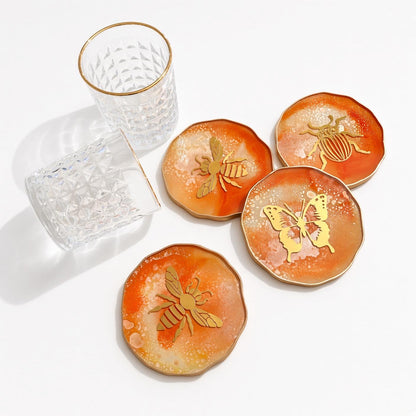 Insect Decal Variety Coaster Set