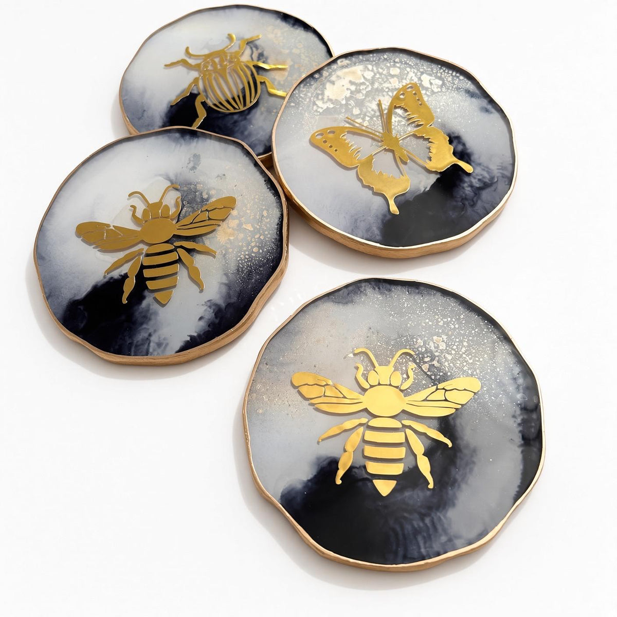 Mixed Garden Decal Coasters