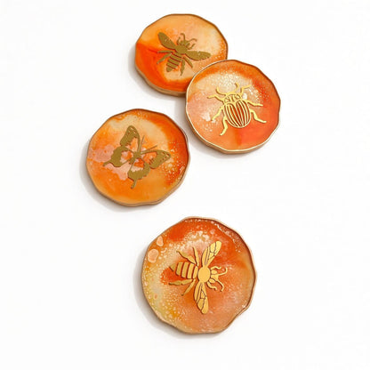Insect Decal Variety Coaster Set