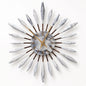 13" Sunburst Clock | Mid-Century Modern