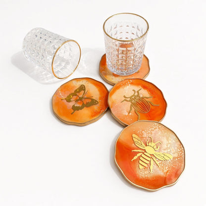 Insect Decal Variety Coaster Set