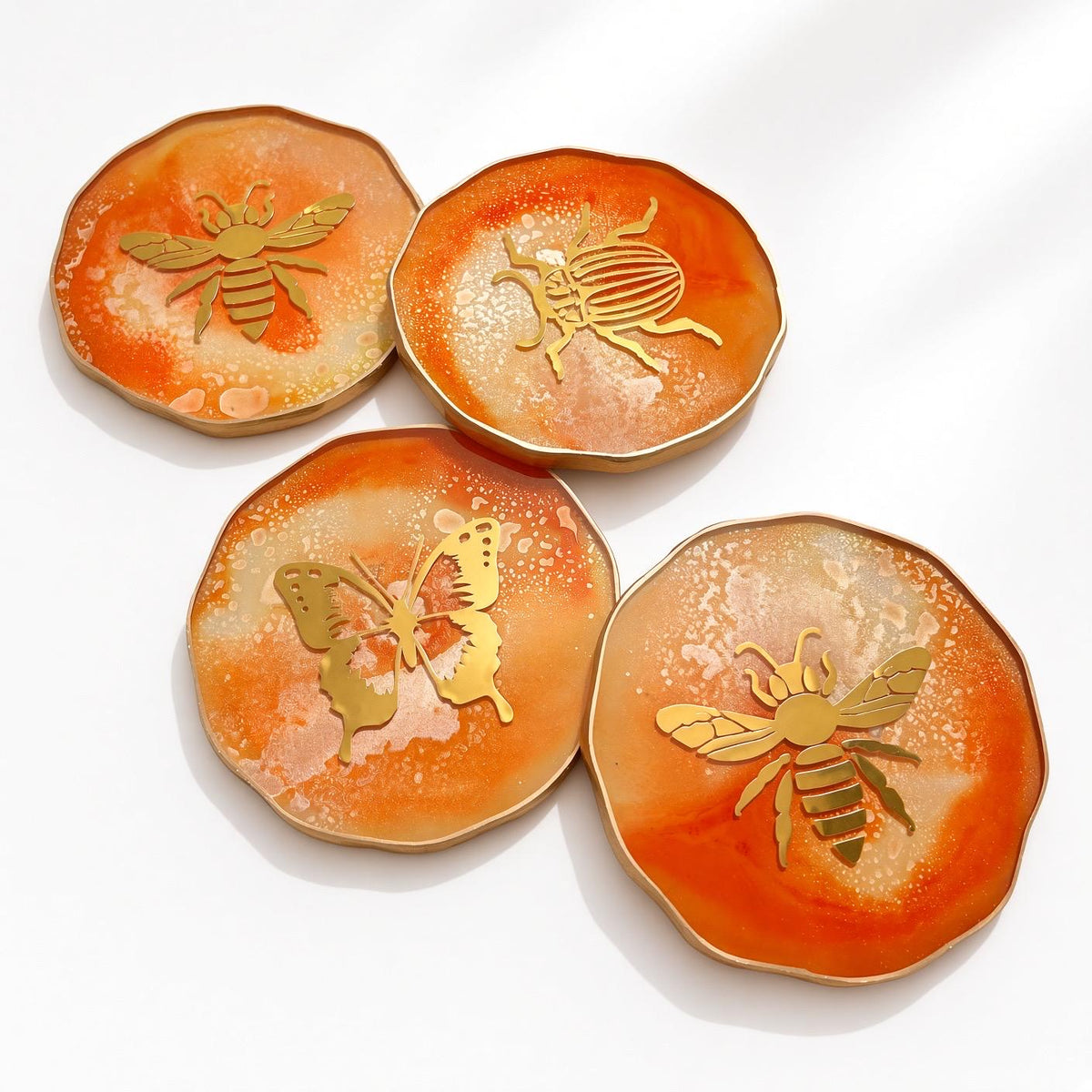 Insect Decal Variety Coaster Set
